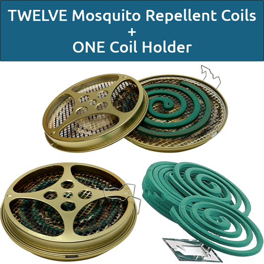 W4W Mosquito Repellent Coils - Outdoor Use Reaches Up to 10 feet - Each Coil Burns for 5-7 Hours, Mosquito coils, Mosquito repellent coils
