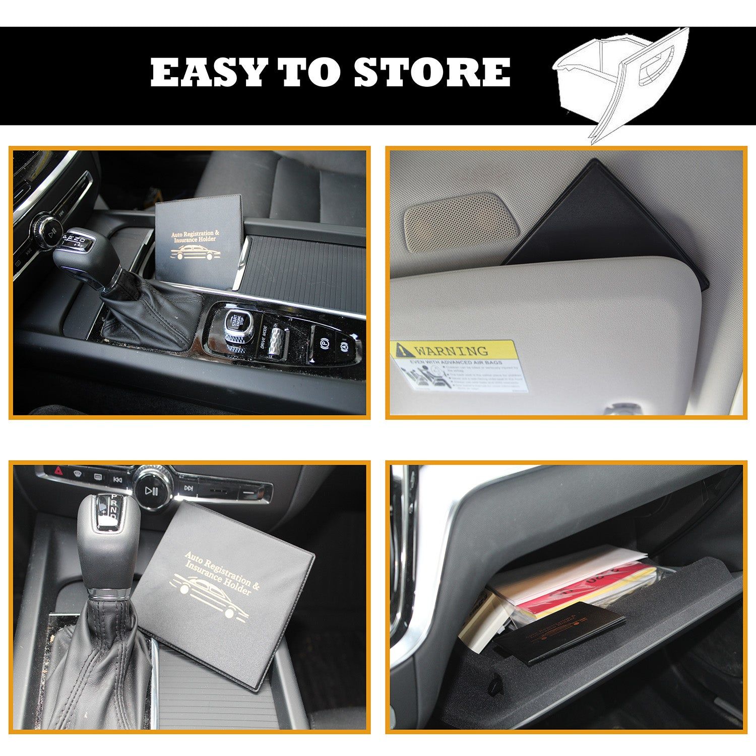 W4W Auto Registration Insurance & ID Card Holder (Value Pack) - W4W Products 