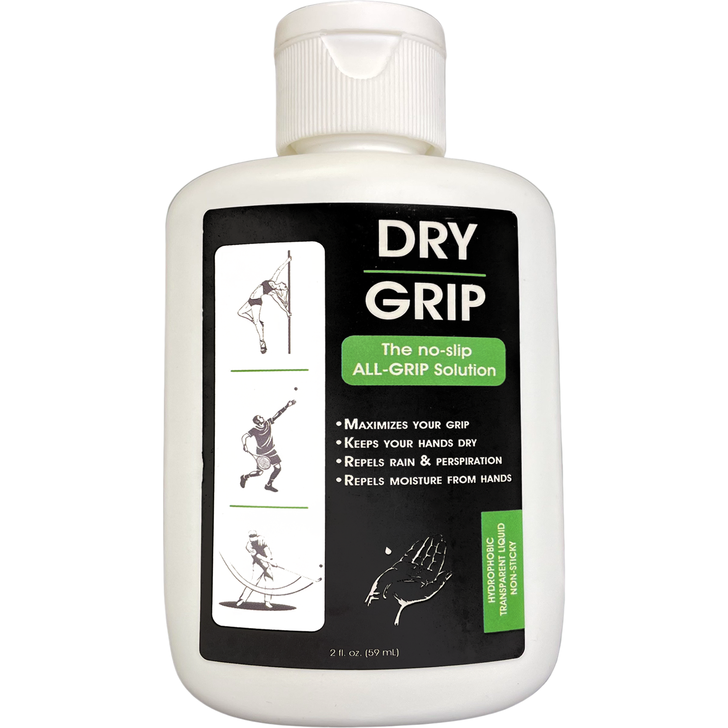 #original_alt_text# - Dry Grip & Pole Grip Solution – Transparent, Non Sticky, Anti-Slip Solution for Pole Dancing, Tennis, Golf and all Sports - Repels Sweat & Moisture from Hands - W4W Products 
