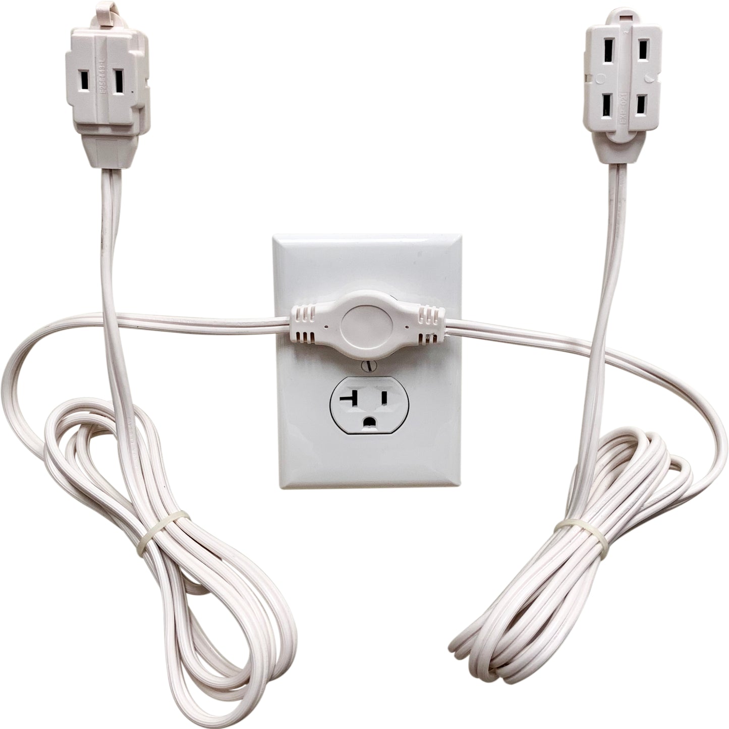 Twin Head Double Extension Cord for Home Office & Behind the Bed & Sofa (USA only)