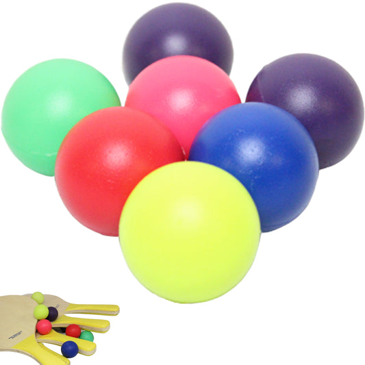W4W Beach Paddle Ball replacement balls – Extra Balls for Pro Kadima & Smashball Racket (Set of 7 Balls) - Ages 15+