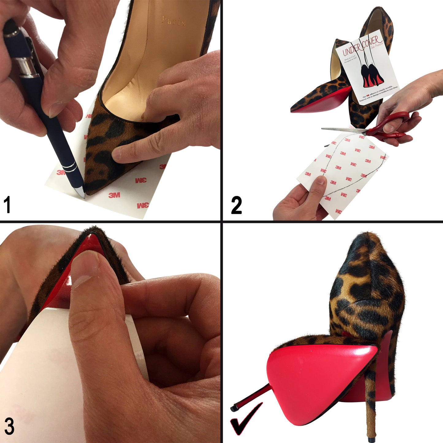 Clear Sole Protector for Heels - 3M Sticker