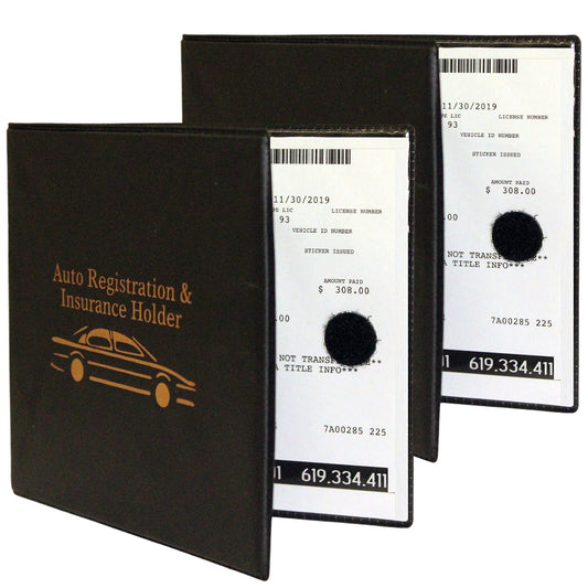 W4W Auto Registration Insurance & ID Card Holder (Value Pack)
