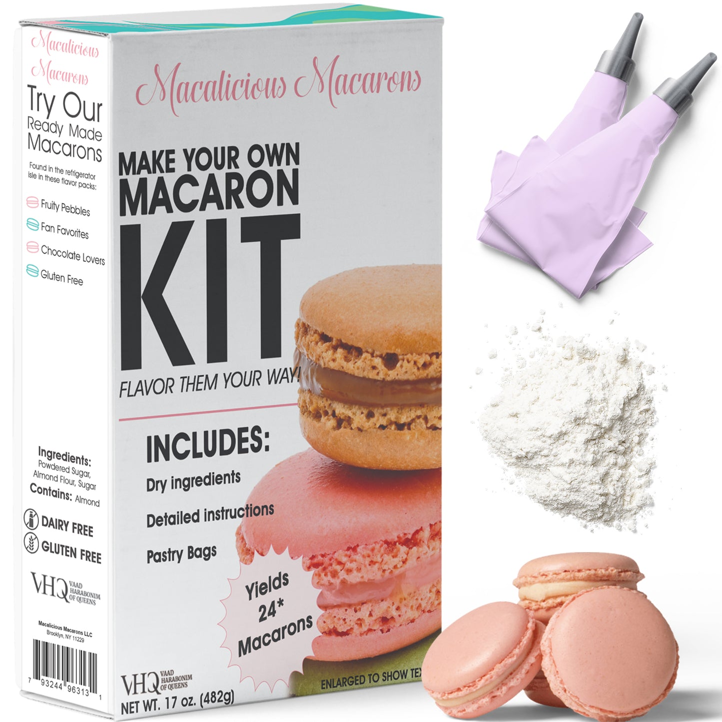 Macalicious Macarons DIY Kit - Makes 24 Macarons